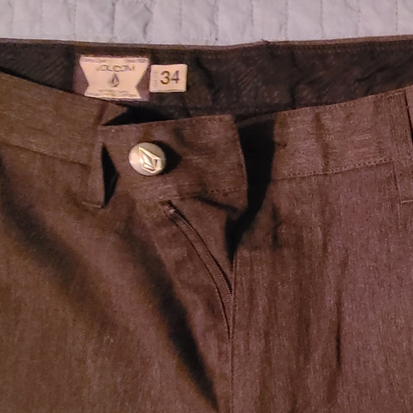 Grey Volcom Mens Walking Shorts 34 - Picture 4 of 5